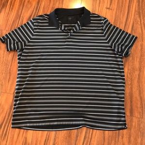 Croft & Barrow black and gray polo